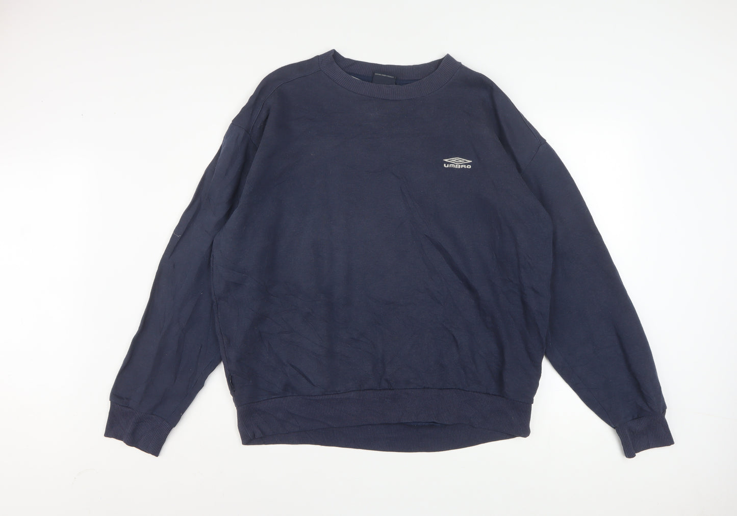 Umbro Mens Blue XL Pullover Sweatshirt Crew Neck Long Sleeve