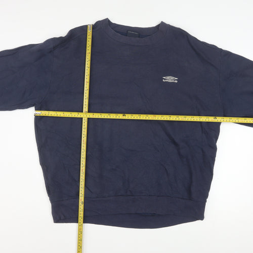 Umbro Mens Blue XL Pullover Sweatshirt Crew Neck Long Sleeve