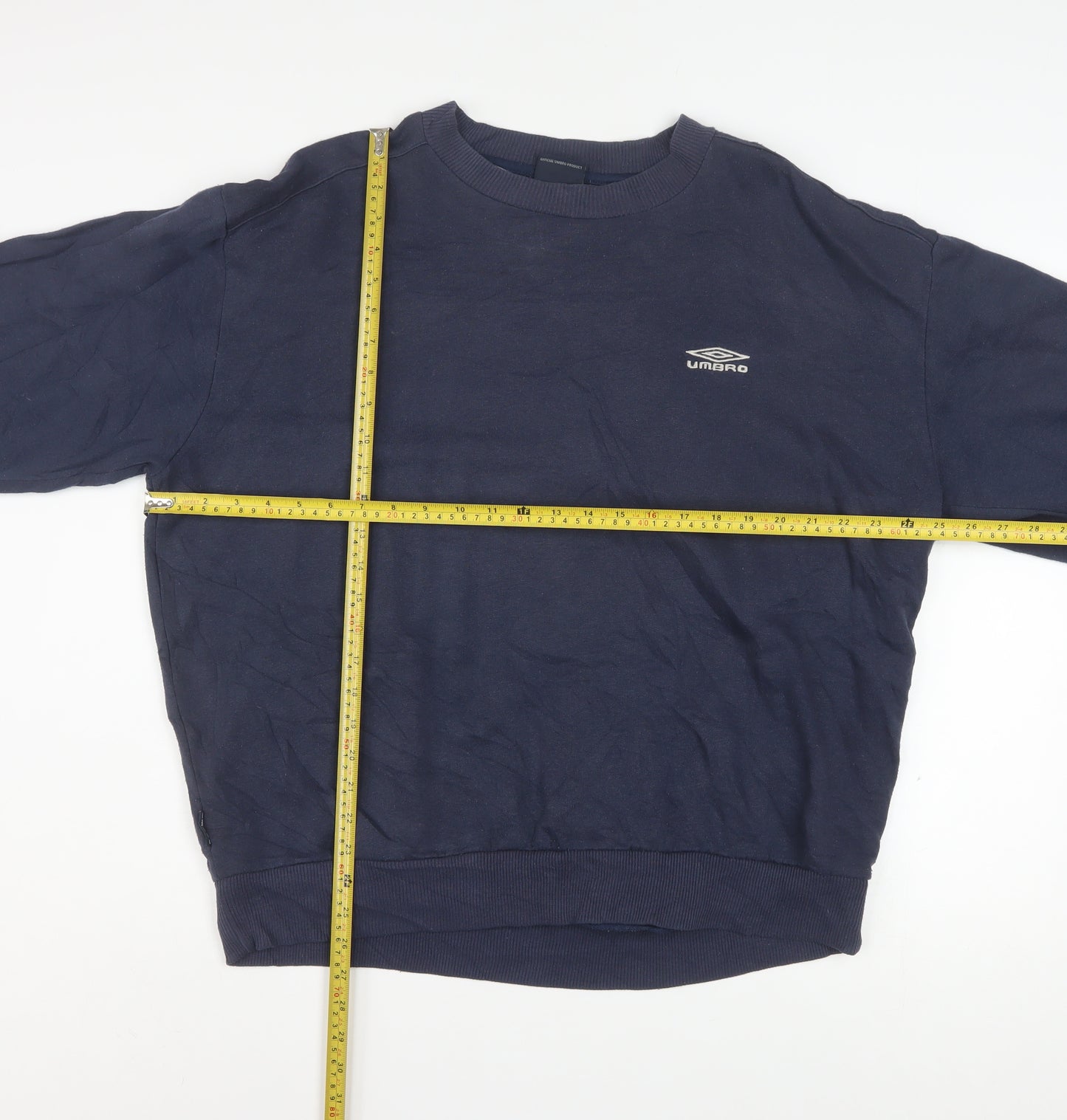 Umbro Mens Blue XL Pullover Sweatshirt Crew Neck Long Sleeve