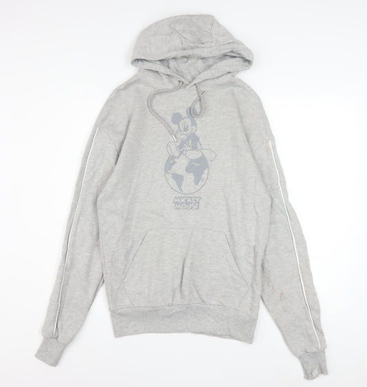 Disney Primark Women Grey Mickey Mouse Pullover Hoodie Size S
