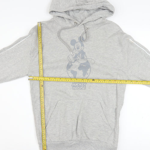 Disney Primark Women Grey Mickey Mouse Pullover Hoodie Size S