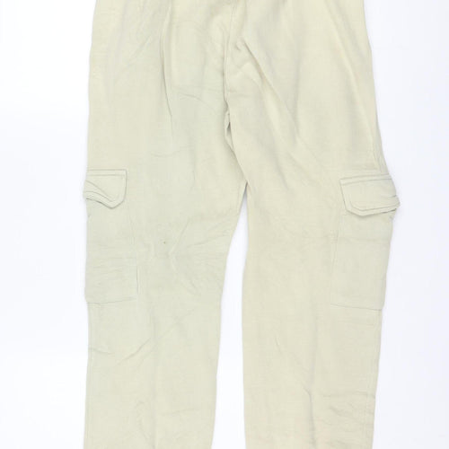 Ellesse Womens Beige Jogger Trousers Size 10 Cotton Blend