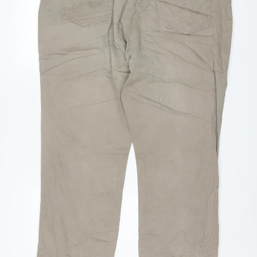 Wrangler Men's Beige Chino Trousers Size 42 Straight Fit