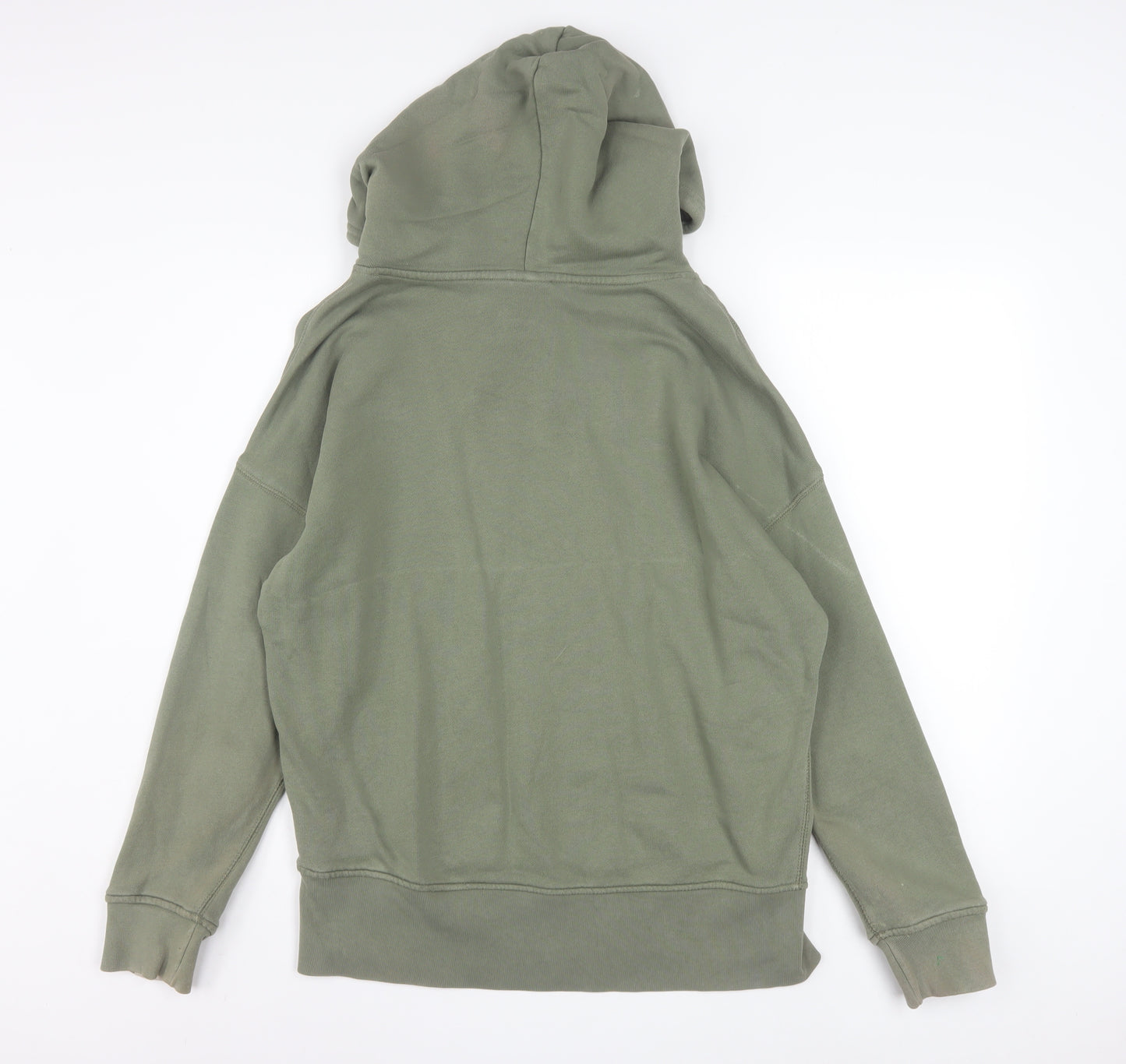 Adidas Womens Green Pullover Hoodie Size 10 Cotton Blend Casual