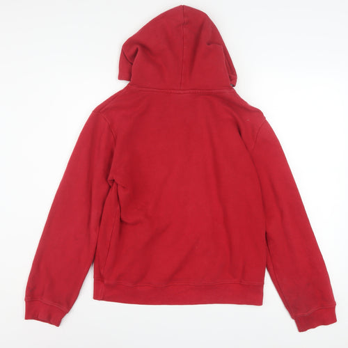 Fila Boys Red XL Hoodie Pullover Cotton Blend Logo Hooded Sweatshirt