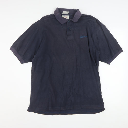 Levi's Men's Blue XL Regular Fit Cotton Short Sleeve Polo Shirt