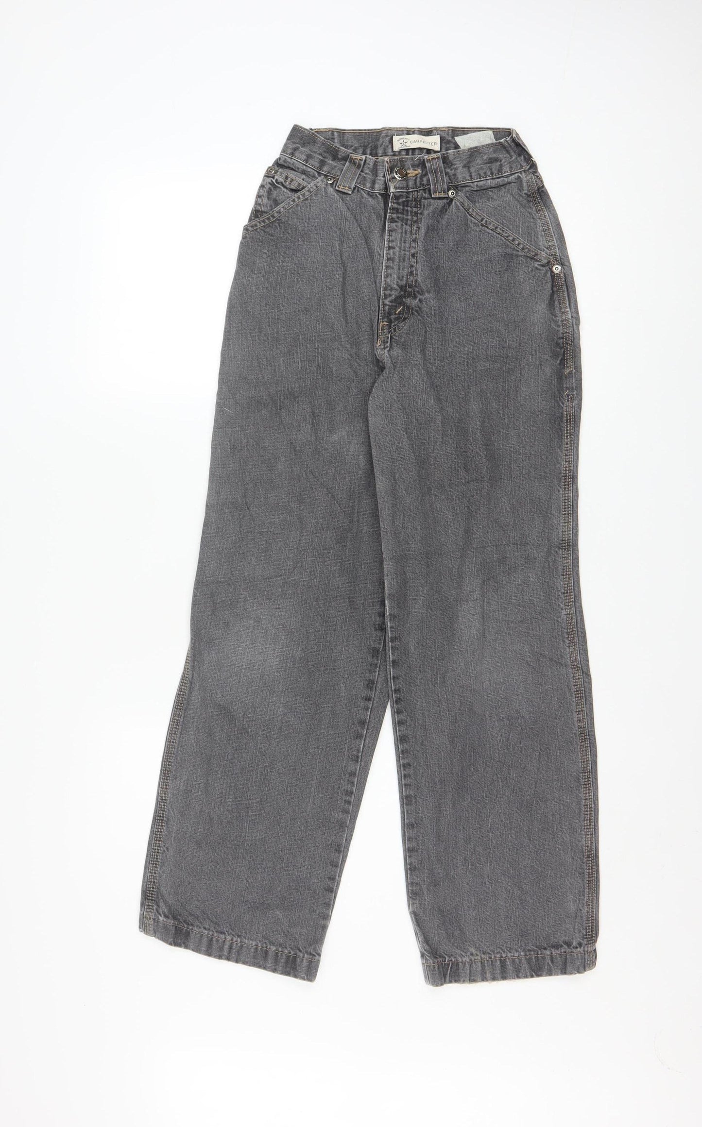 Authentic Carpenter Women's Grey 12 Slim High Rise Straight Jeans