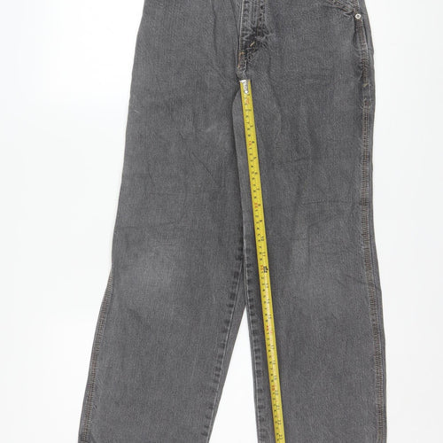 Authentic Carpenter Women's Grey 12 Slim High Rise Straight Jeans
