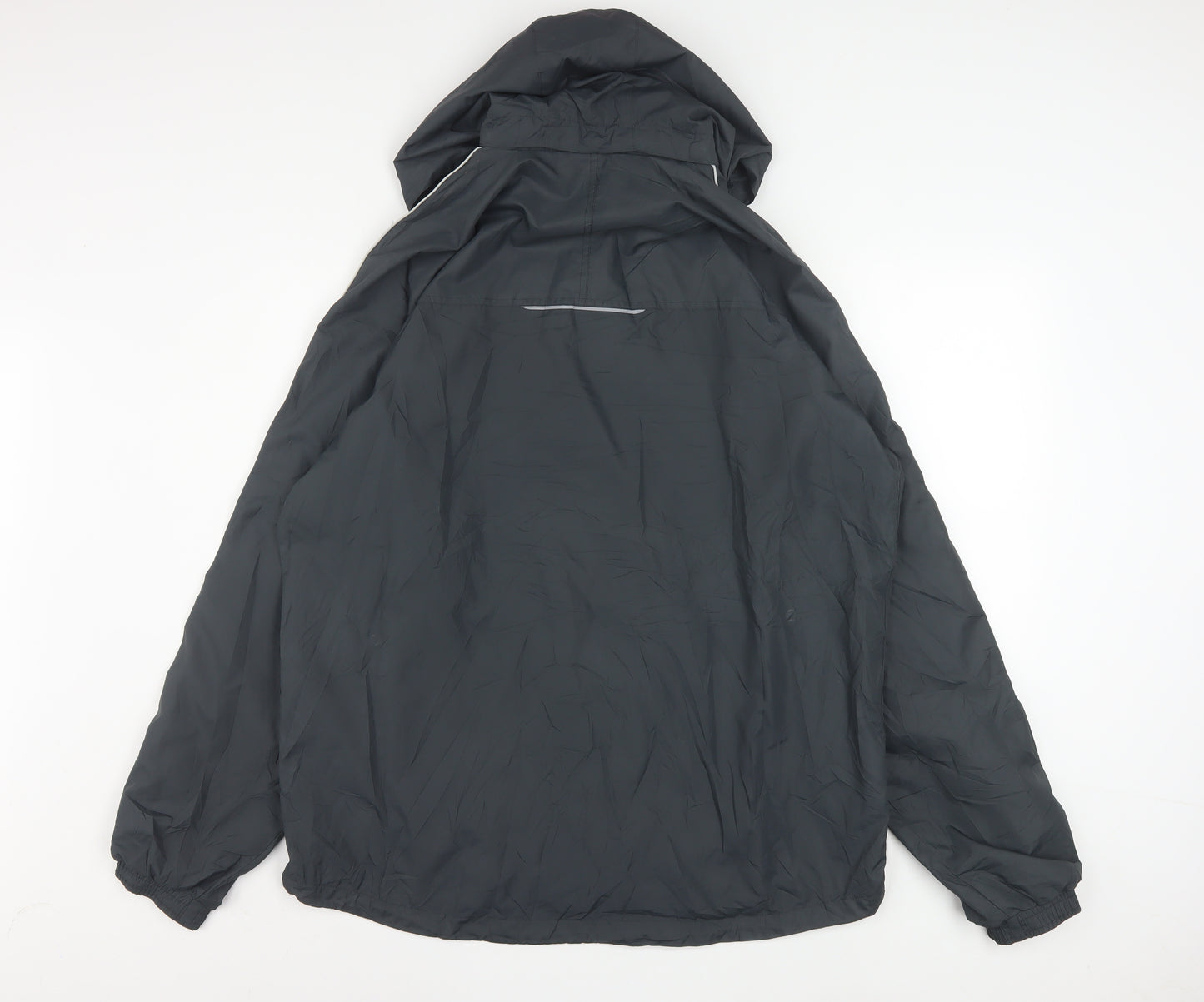 Umbro Mens Black XL Hooded Windbreaker Jacket