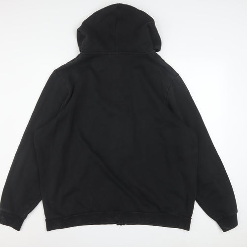 Puma Mens Black XXL Full Zip Hoodie Cotton Blend Graphic