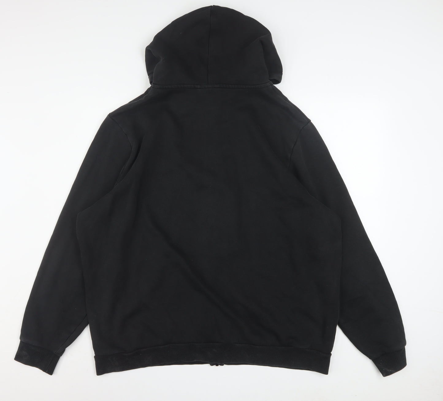 Puma Mens Black XXL Full Zip Hoodie Cotton Blend Graphic