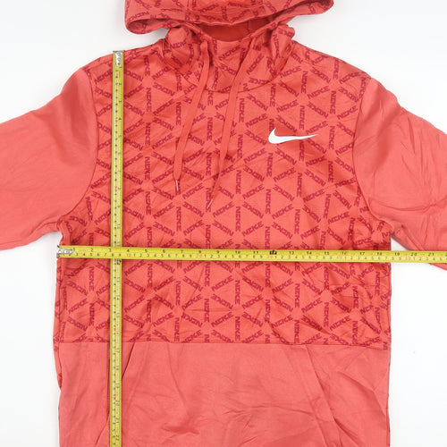 Nike Men's Red Therma-Fit Pullover Hoodie Small Athletic Fleece