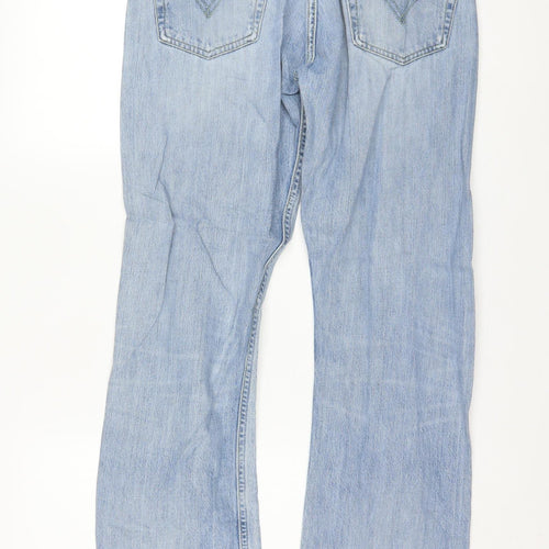 Levi's 501 Men's Blue Distressed Straight Leg Jeans 32x34