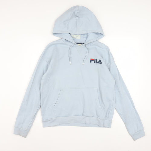 FILA Men's Blue Pullover Hoodie XS Regular Fit Fleece