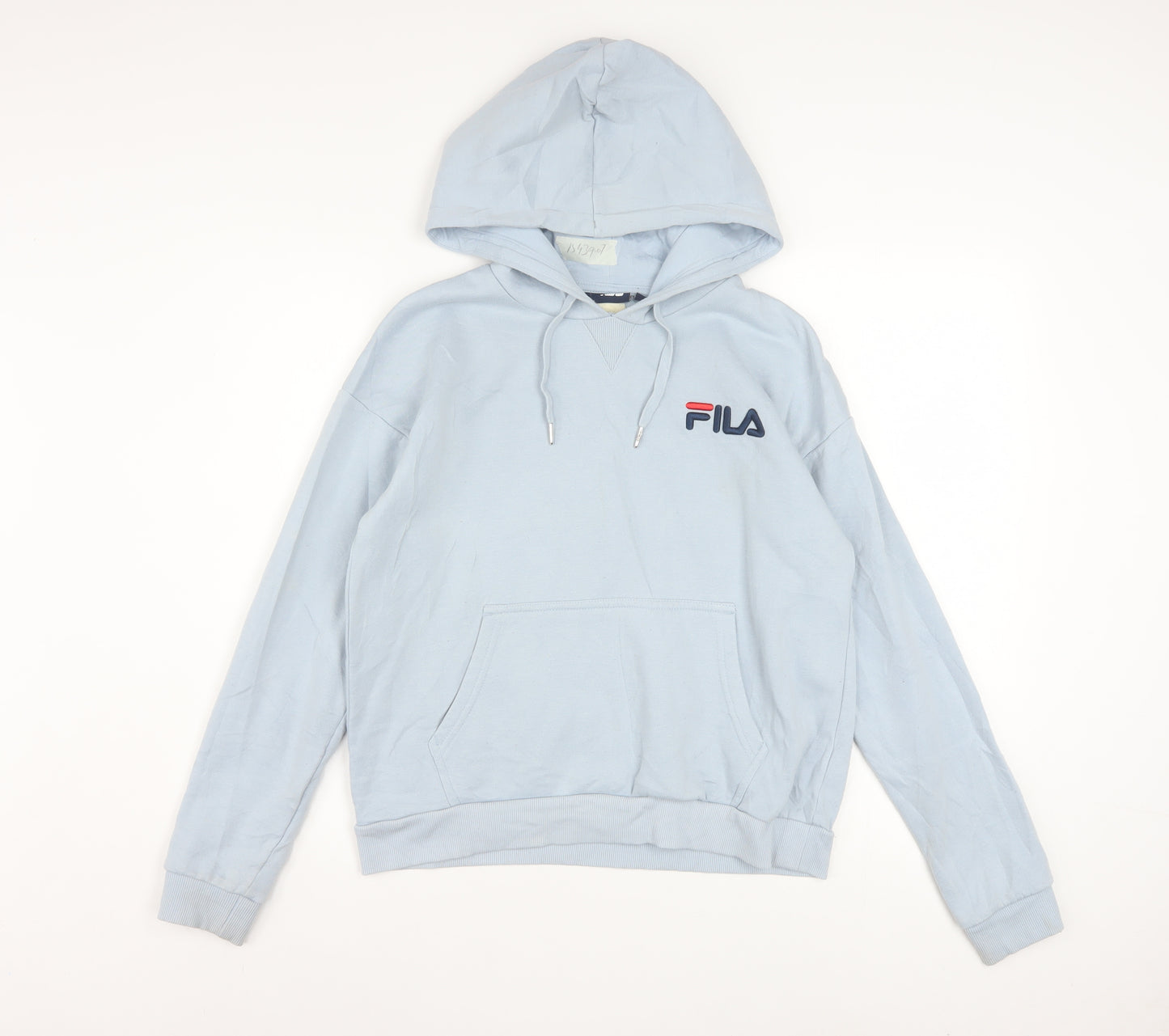 FILA Men's Blue Pullover Hoodie XS Regular Fit Fleece