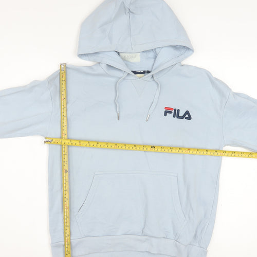 FILA Men's Blue Pullover Hoodie XS Regular Fit Fleece