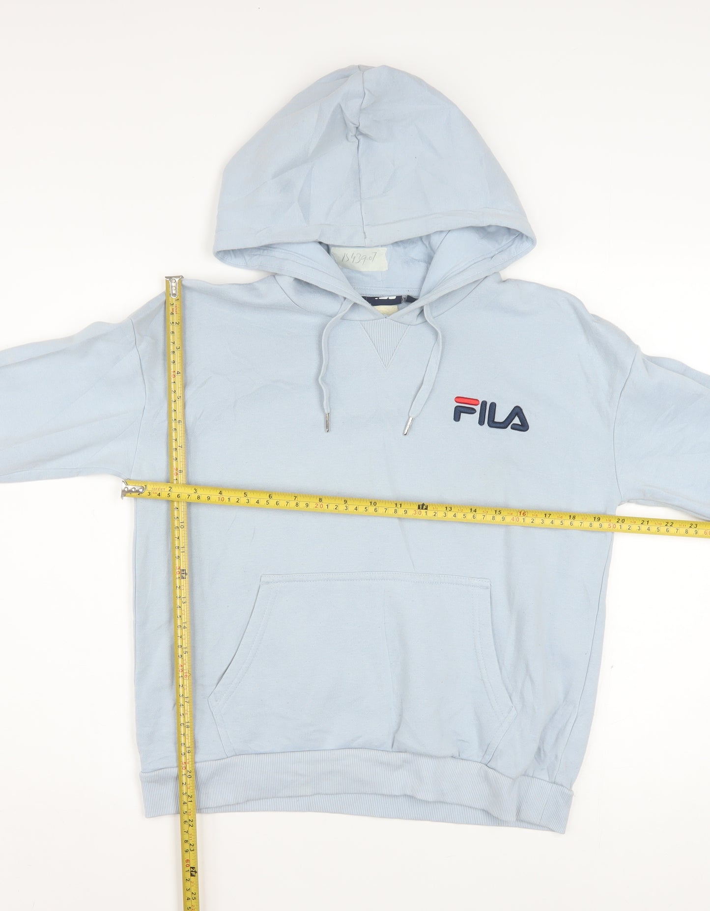 FILA Men's Blue Pullover Hoodie XS Regular Fit Fleece