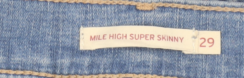 Levi’s Women’s Blue Mile High Super Skinny Jeans Size 29