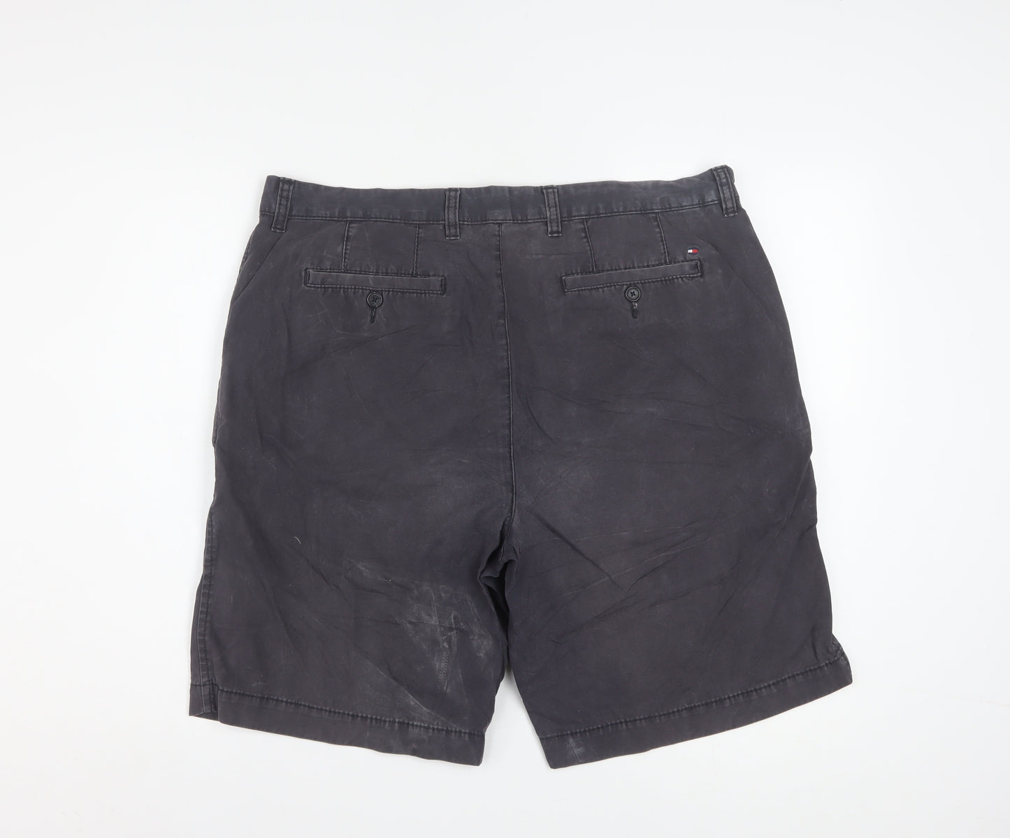 Tommy Hilfiger Men's Black Chino Shorts Size 36 Regular Fit