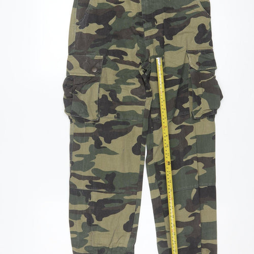 Active USA Women’s Green Camouflage Cargo Trousers Size S