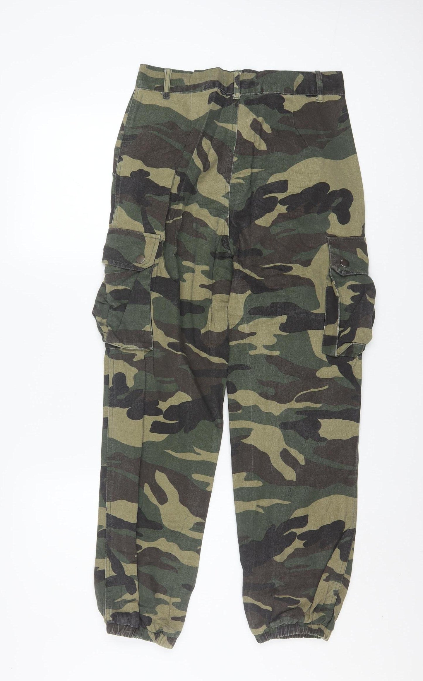 Active USA Women’s Green Camouflage Cargo Trousers Size S