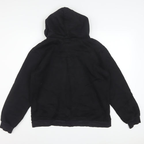 Champion Women's Black Pullover Hoodie Large Logo Embroidered Sweatshirt
