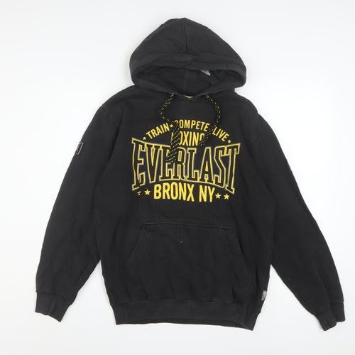 Everlast Men's Black Pullover Hoodie S Boxing Sports Sweatshirt