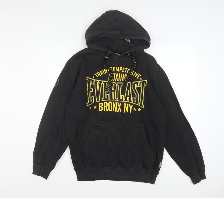 Everlast Men's Black Pullover Hoodie S Boxing Sports Sweatshirt