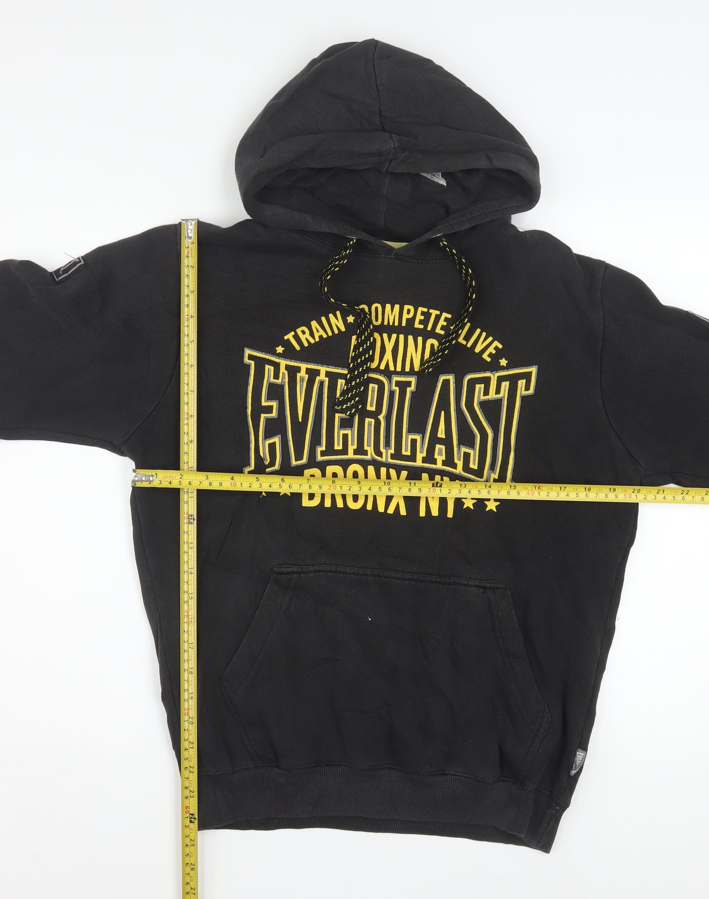 Everlast Men's Black Pullover Hoodie S Boxing Sports Sweatshirt