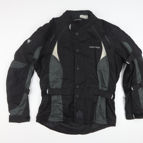 Cycle Spirit Men's Black L Motorcycle Jacket Waterproof Lined