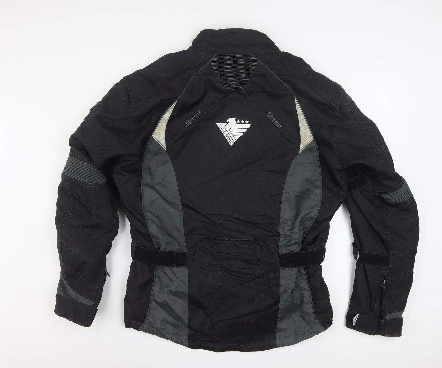 Cycle Spirit Men's Black L Motorcycle Jacket Waterproof Lined