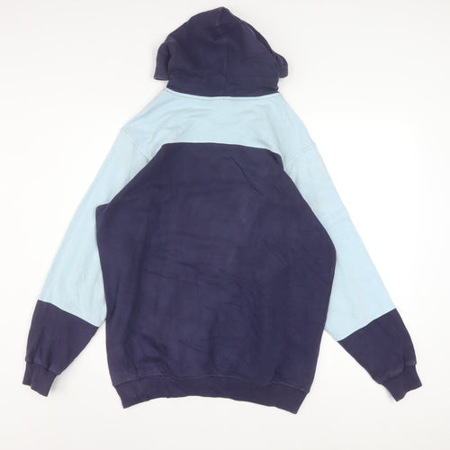 Adidas Men's Blue XL Pullover Hoodie with Football Graphic