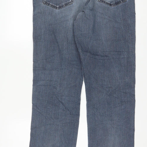 Wrangler Mens Blue Texas Straight Denim Jeans W36 L34