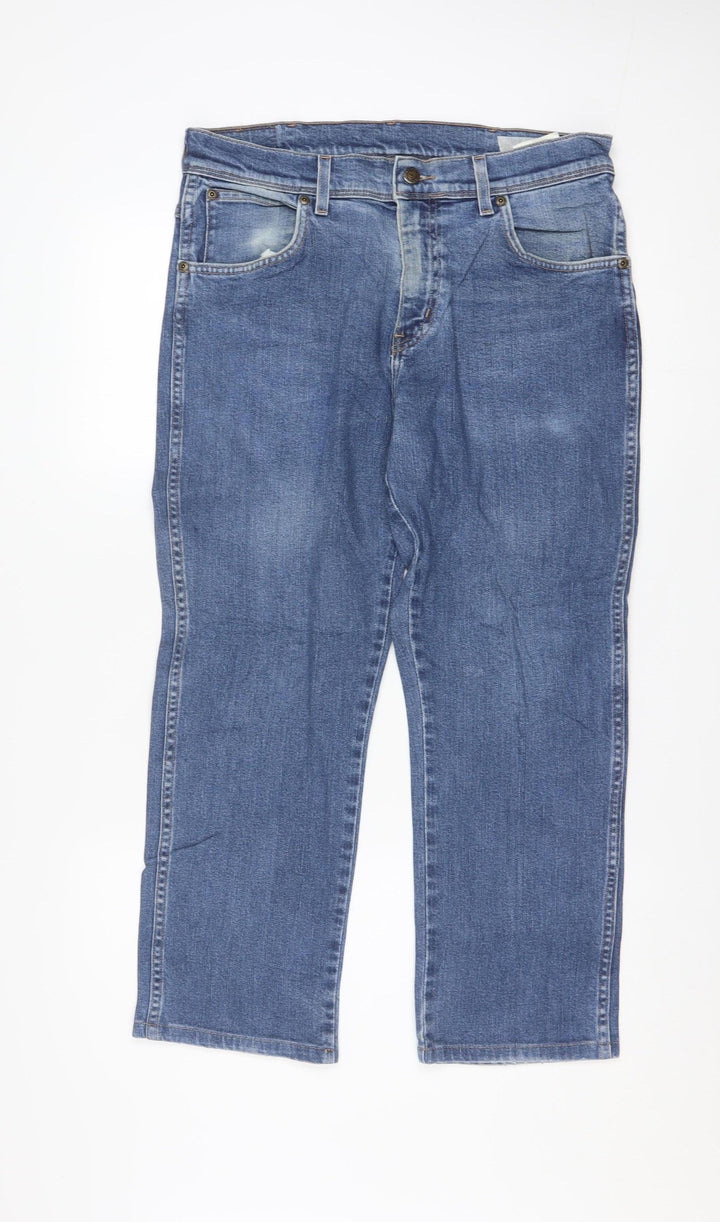 Wrangler Men Blue Regular Fit Straight Denim Jeans W33 L30