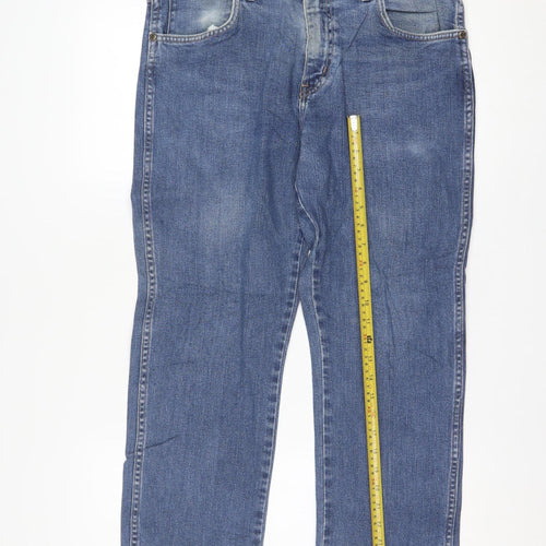 Wrangler Men Blue Regular Fit Straight Denim Jeans W33 L30