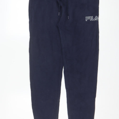 Fila Men's Blue Jogger Sweatpants Small Regular Fit Cotton Blend