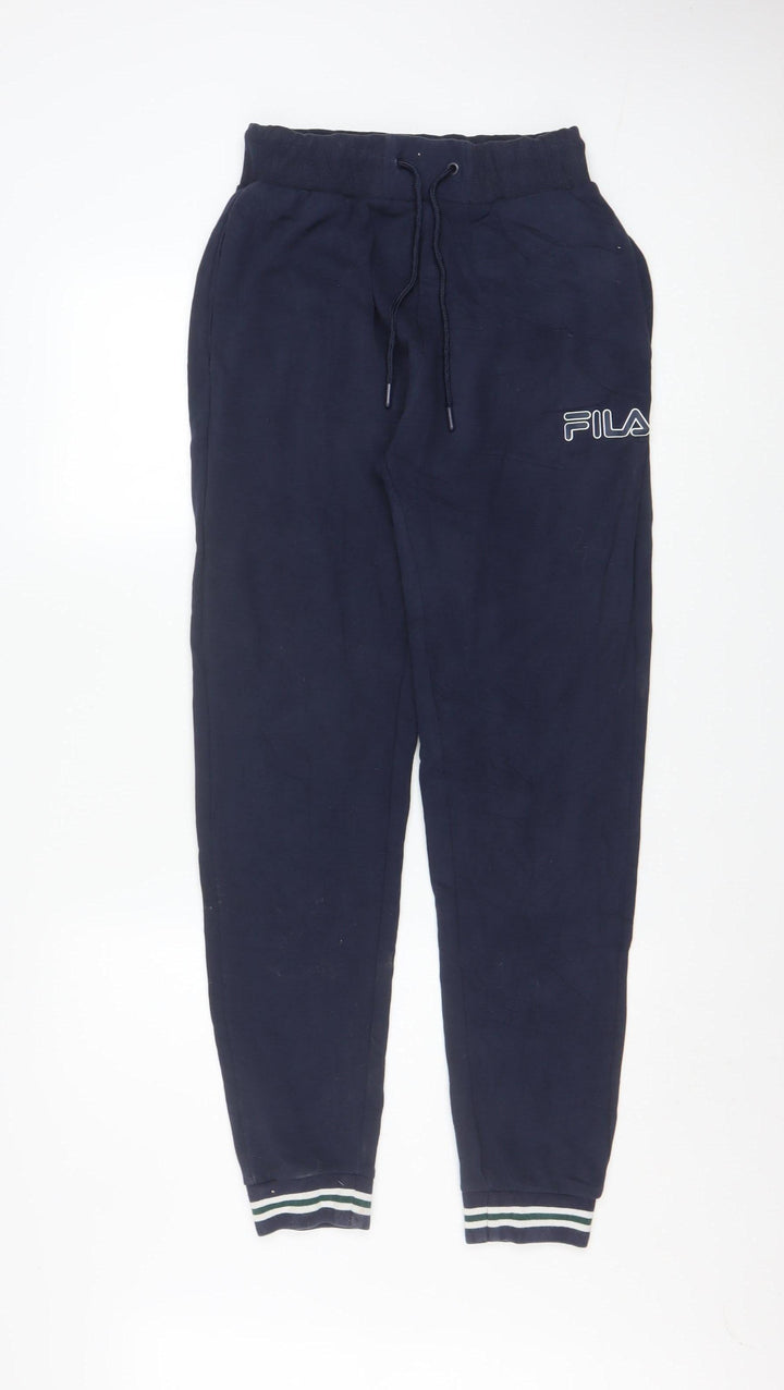 Fila Men's Blue Jogger Sweatpants Small Regular Fit Cotton Blend