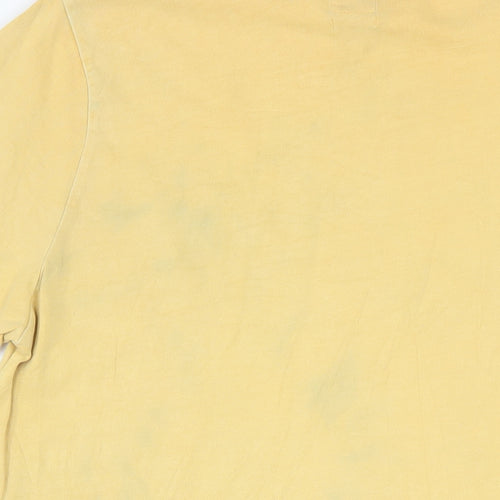 Levi's Men's Yellow Relaxed Fit Crew Neck Cotton T-Shirt Size S