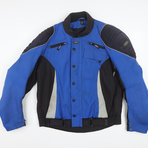 Cortech Men's Blue Motorcycle Jacket Size 42 Regular Waterproof Lined