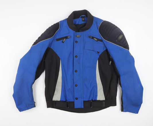 Cortech Men's Blue Motorcycle Jacket Size 42 Regular Waterproof Lined