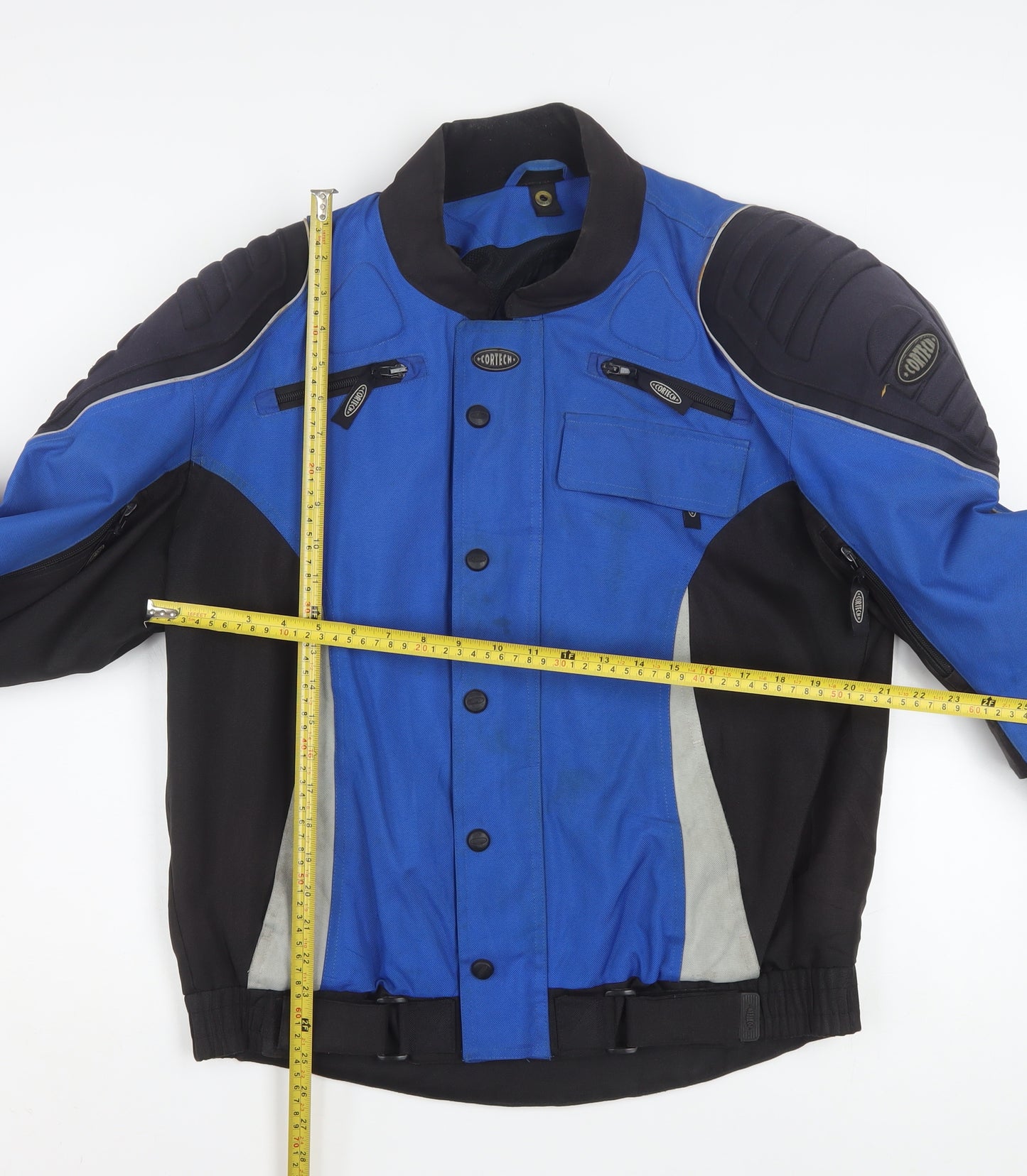 Cortech Men's Blue Motorcycle Jacket Size 42 Regular Waterproof Lined