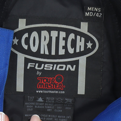 Cortech Men's Blue Motorcycle Jacket Size 42 Regular Waterproof Lined
