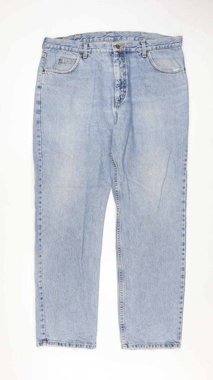 Lee Mens Blue Light Wash Straight Leg Denim Jeans Size 32x31