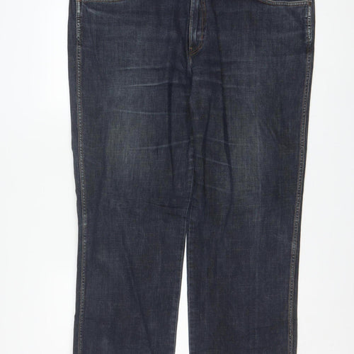 Wrangler Men's Blue Arizona Stretch Straight Jeans W44 L32