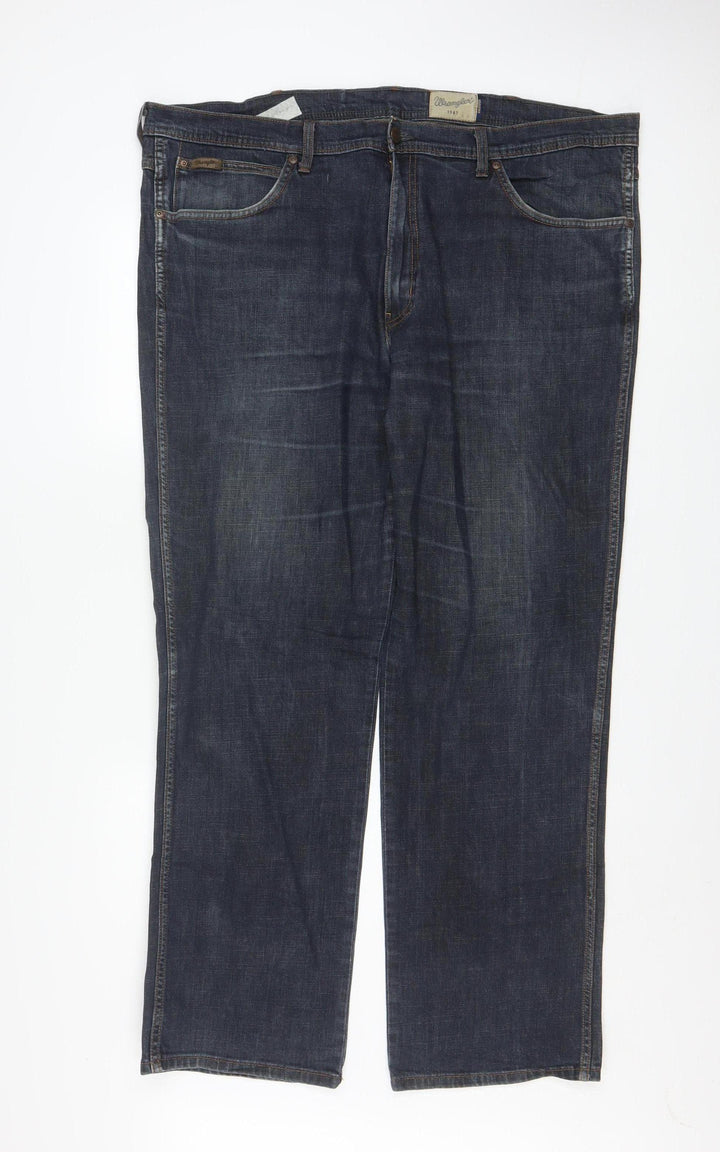 Wrangler Men's Blue Arizona Stretch Straight Jeans W44 L32