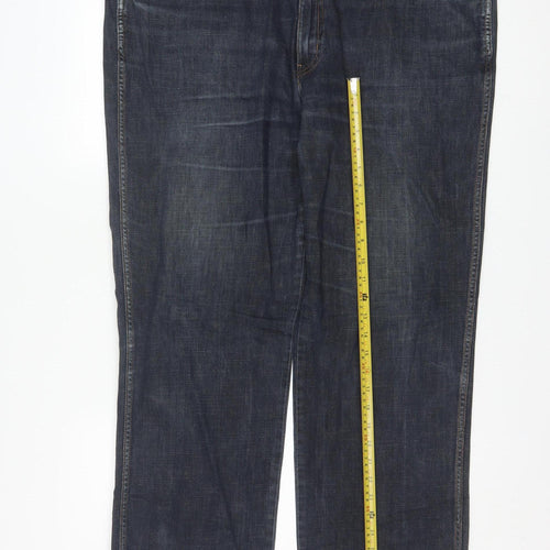 Wrangler Men's Blue Arizona Stretch Straight Jeans W44 L32