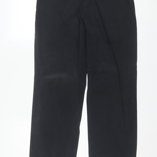 Lee Womens Black Chino Straight Leg Stretch Cotton Trousers Size 8