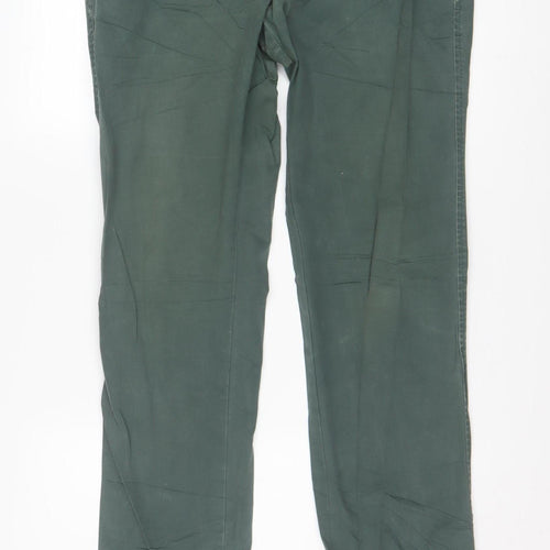 Tommy Hilfiger Men's Green 36x36 Chino Trousers Cotton Stretch