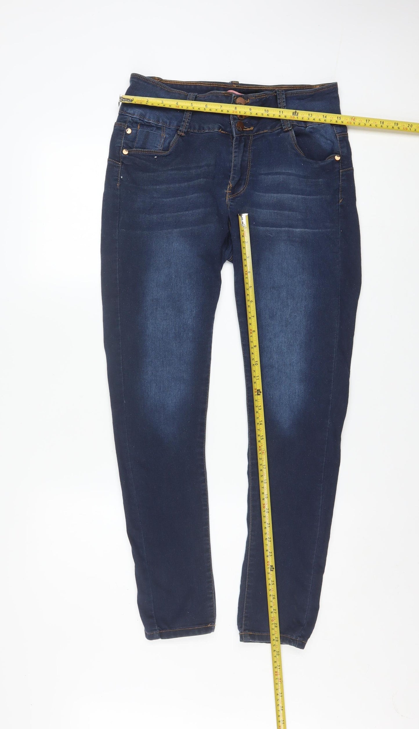 Hazley Women's Blue Skinny Denim Jeans Size 9 Slim Stretch Comfort