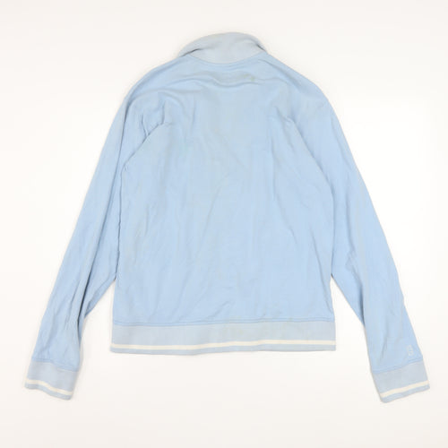 Reebok Women's Blue Track Jacket Size 16 Full Zip Cotton Blend
